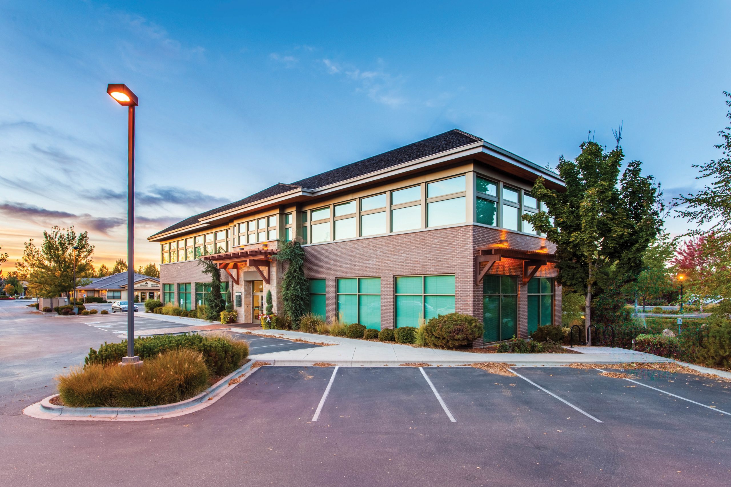 Office Building and Parking Lot