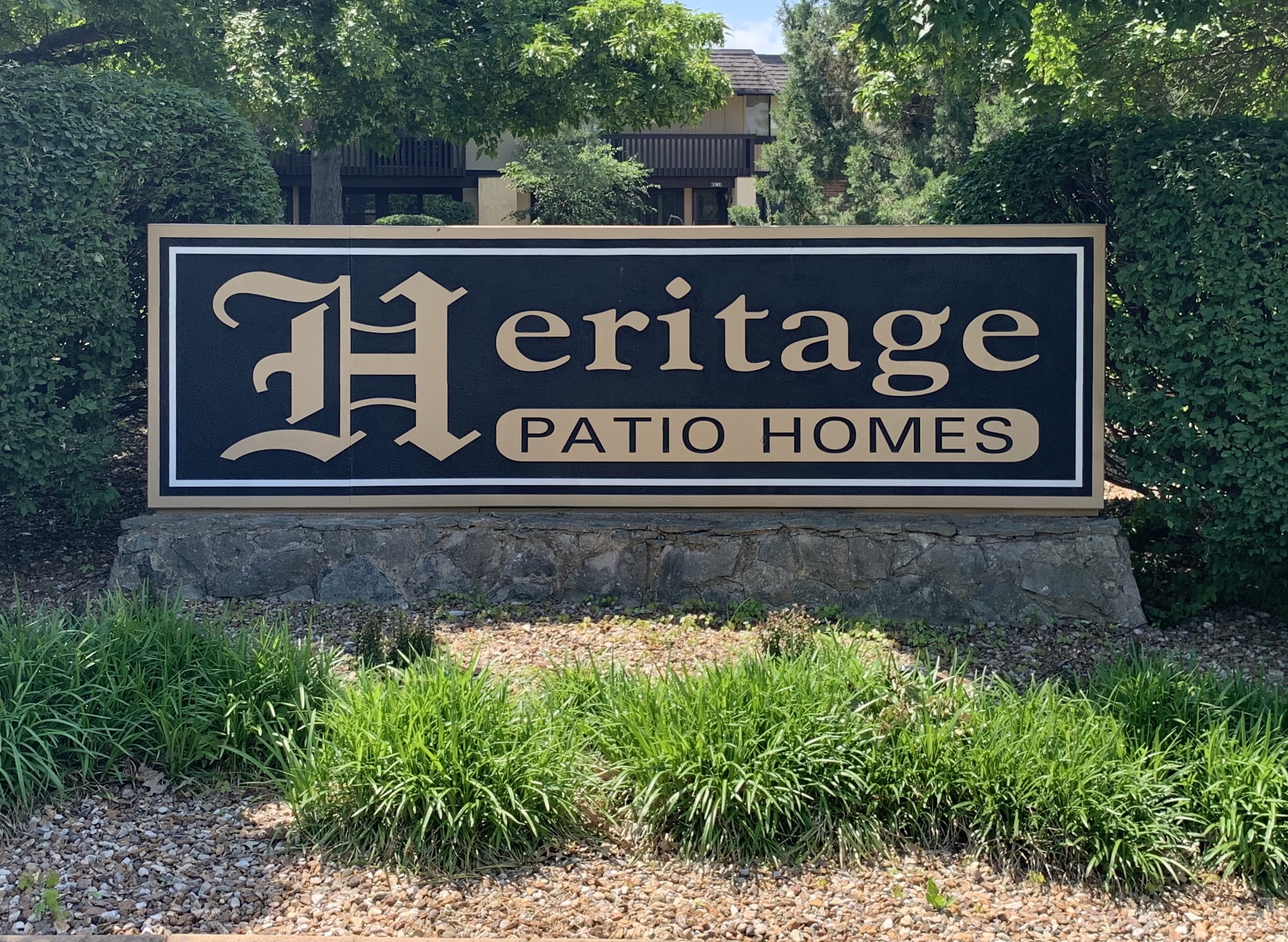 Entrance Sign for Heritage Patio Homes